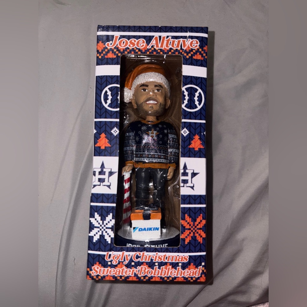 Jose Altuve Christmas Bobblehead SGA